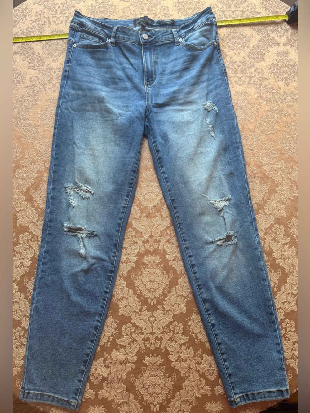 Kendall & Kylie Koutour High-Rise Distressed Skinny Jeans